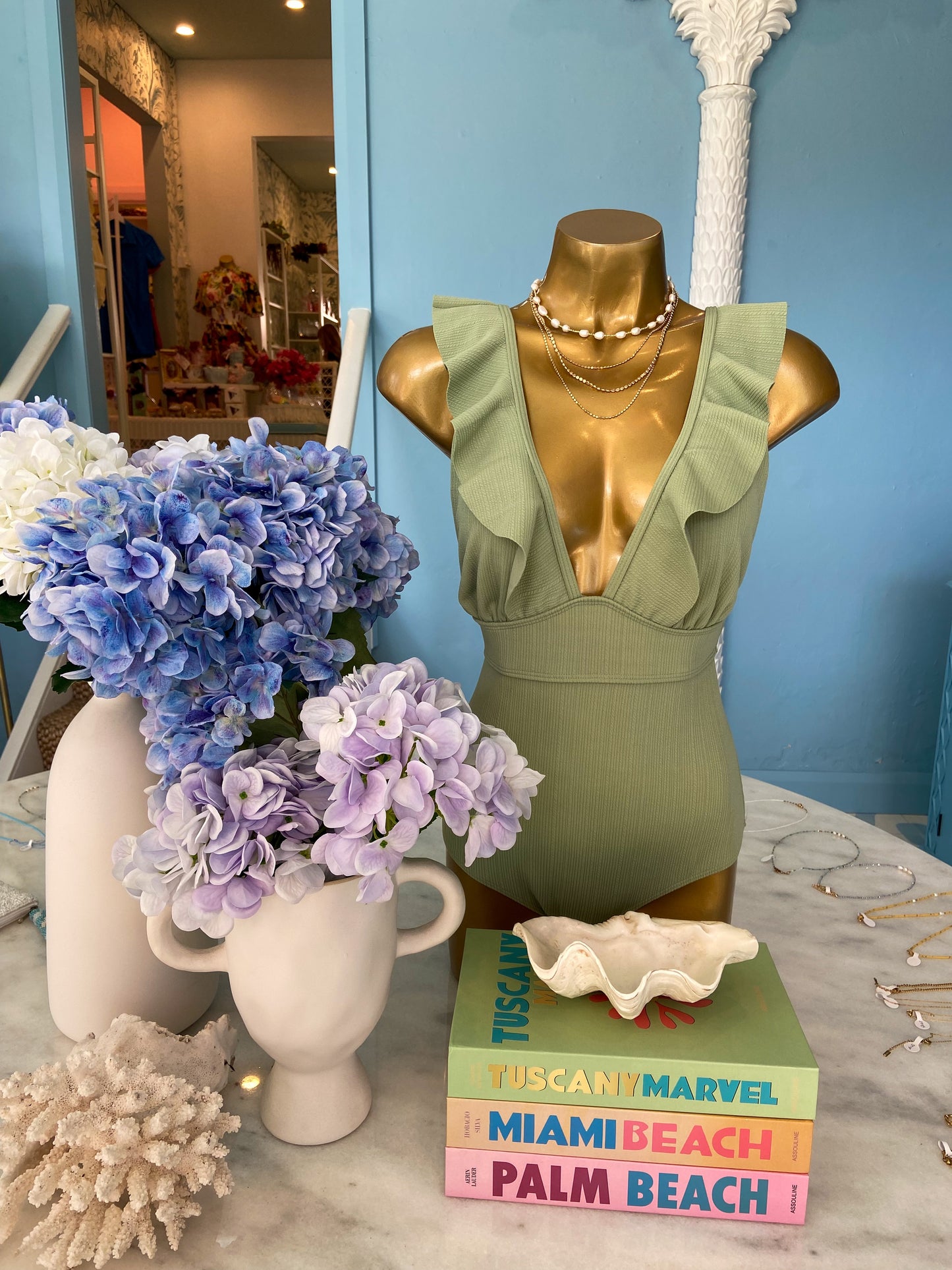 Aphrodite One Piece - Sage Green